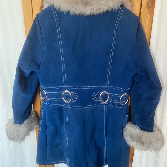 *Rare*  1960's sherpa lined blue suede jacket - Picture 10 of 10